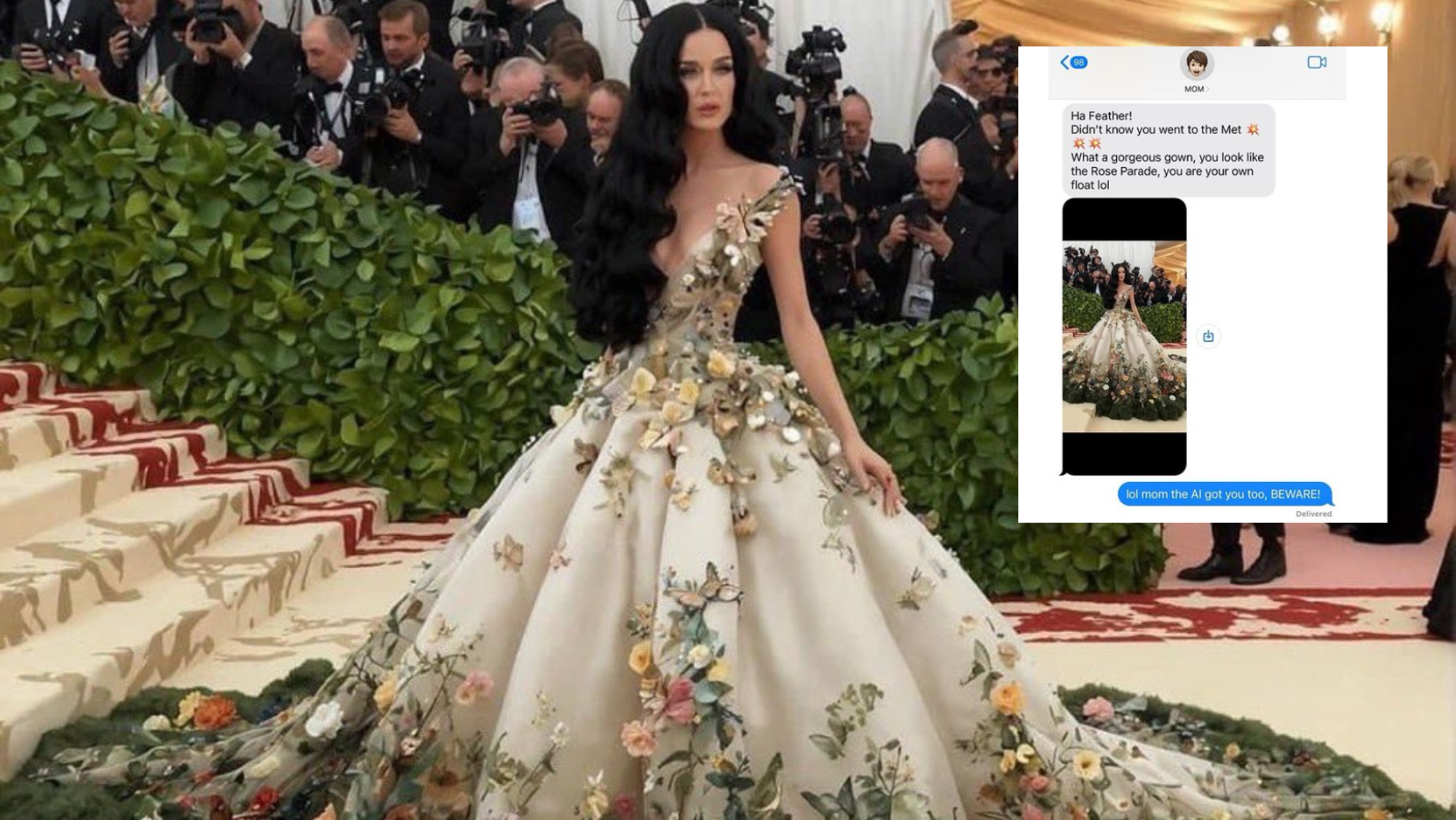 Inteligencia artificial confundió hasta la mamá de Katy Perry. Noticias en tiempo real