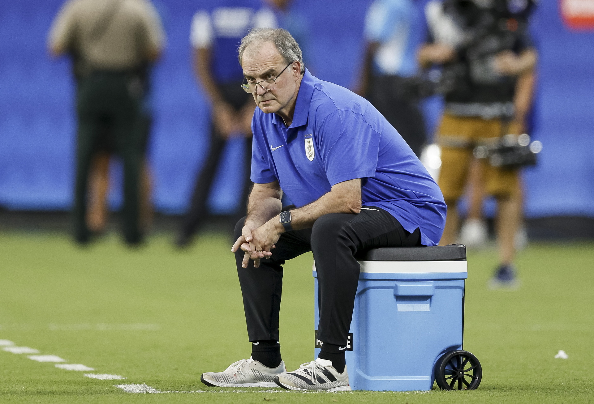 Marcelo Bielsa reacciona a la riña entre sus jugadores y la afición de Colombia . Noticias en tiempo real