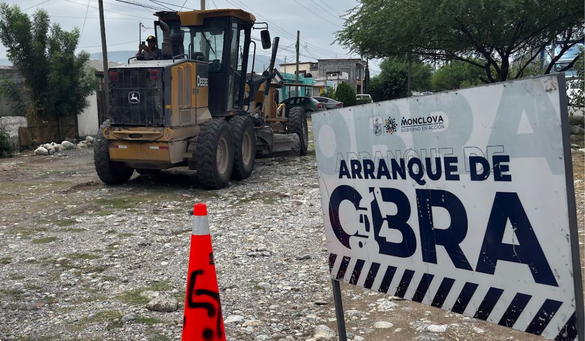 Arranca obra de pavimentación en la colonia 21 de Marzo de Monclova. Noticias en tiempo real