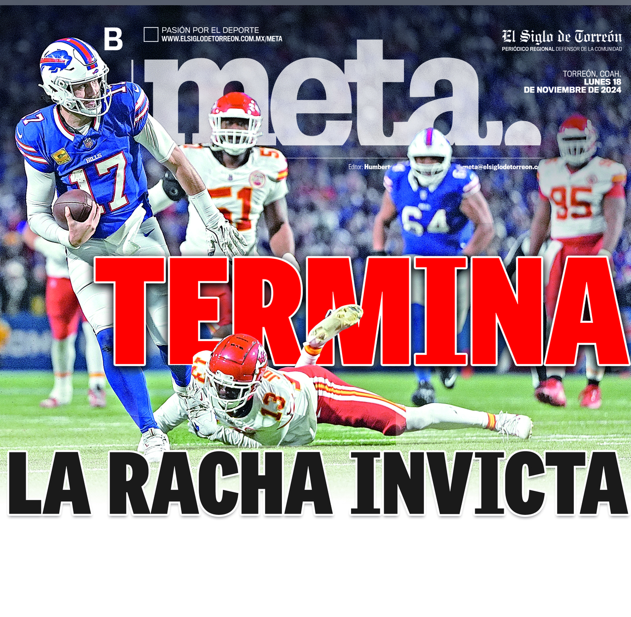 TERMINA LA RACHA INVICTA. Noticias en tiempo real