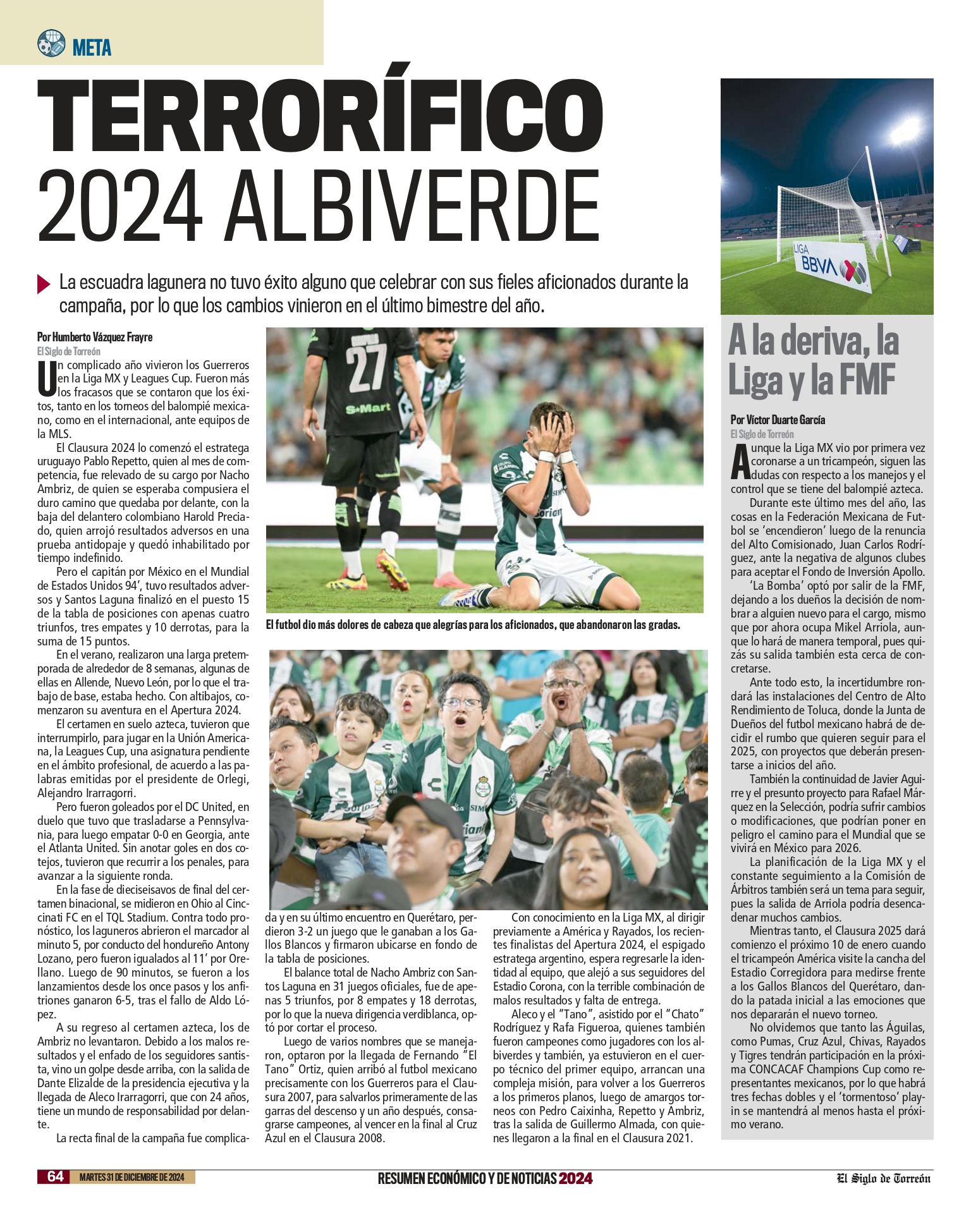 Terrorífico 2024 Albiverde . Noticias en tiempo real
