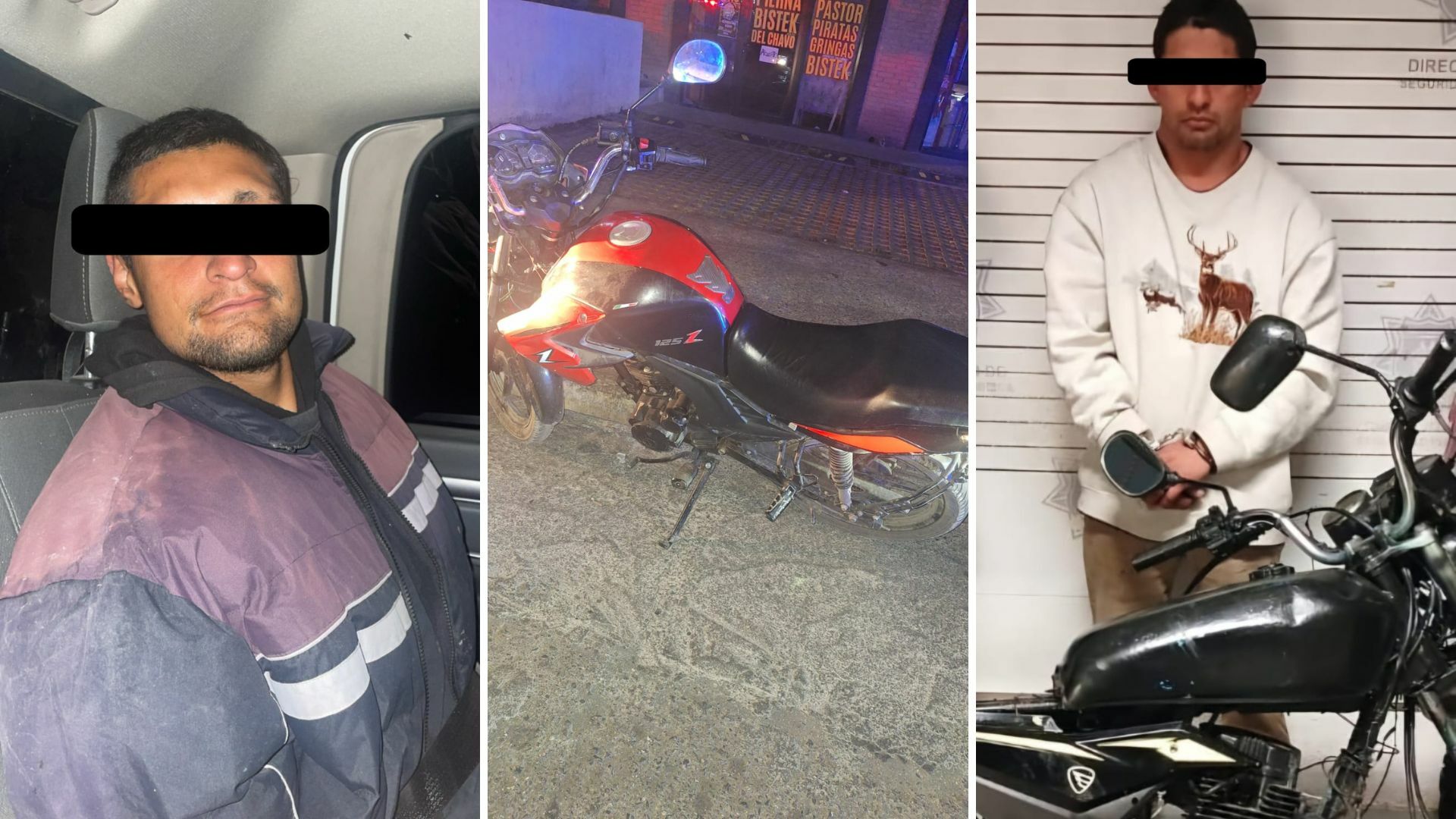 Detiene Policía de Saltillo a dos masculinos por robo de motocicletas . Noticias en tiempo real