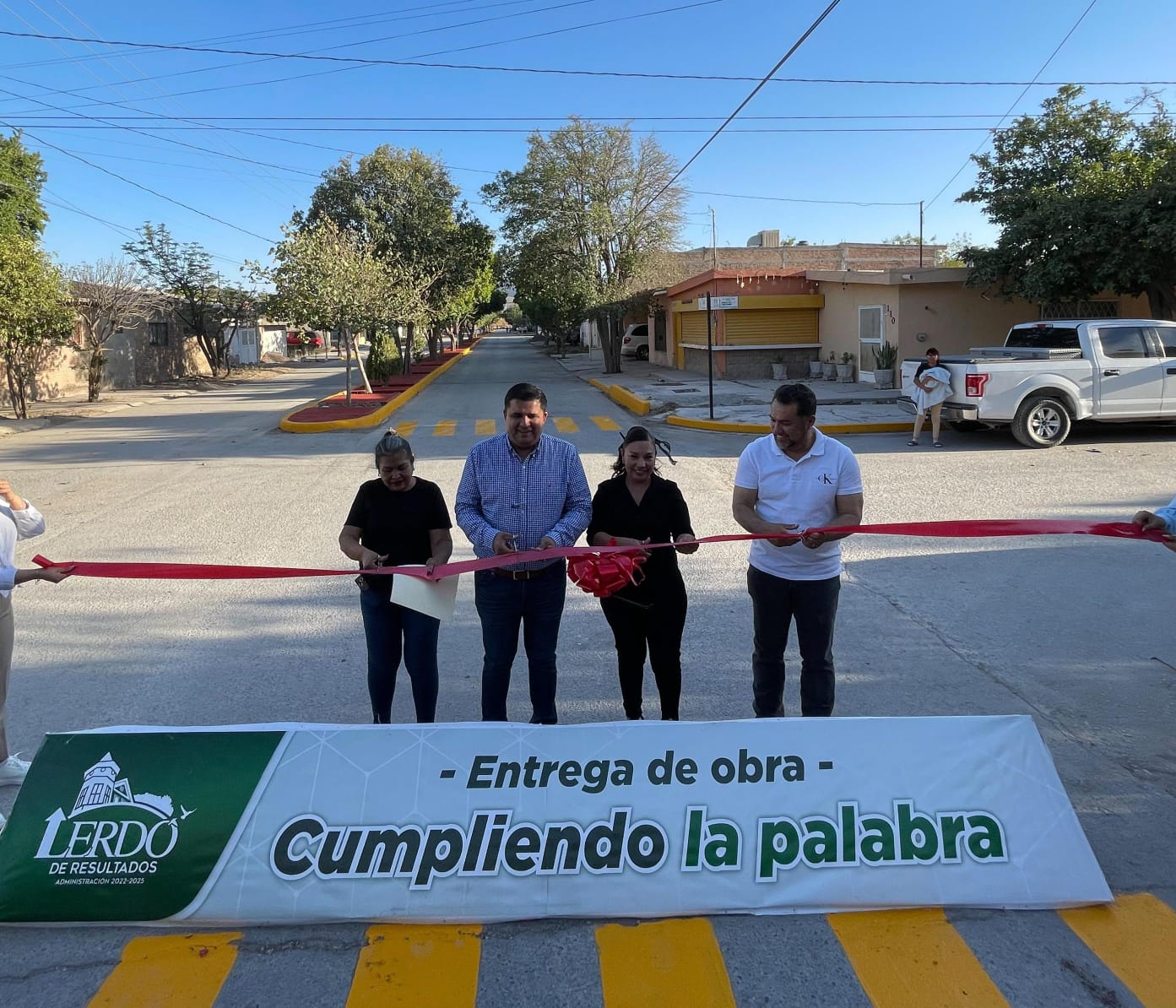 Entregan rehabilitación de calle Paricutín en Lerdo. Noticias en tiempo real