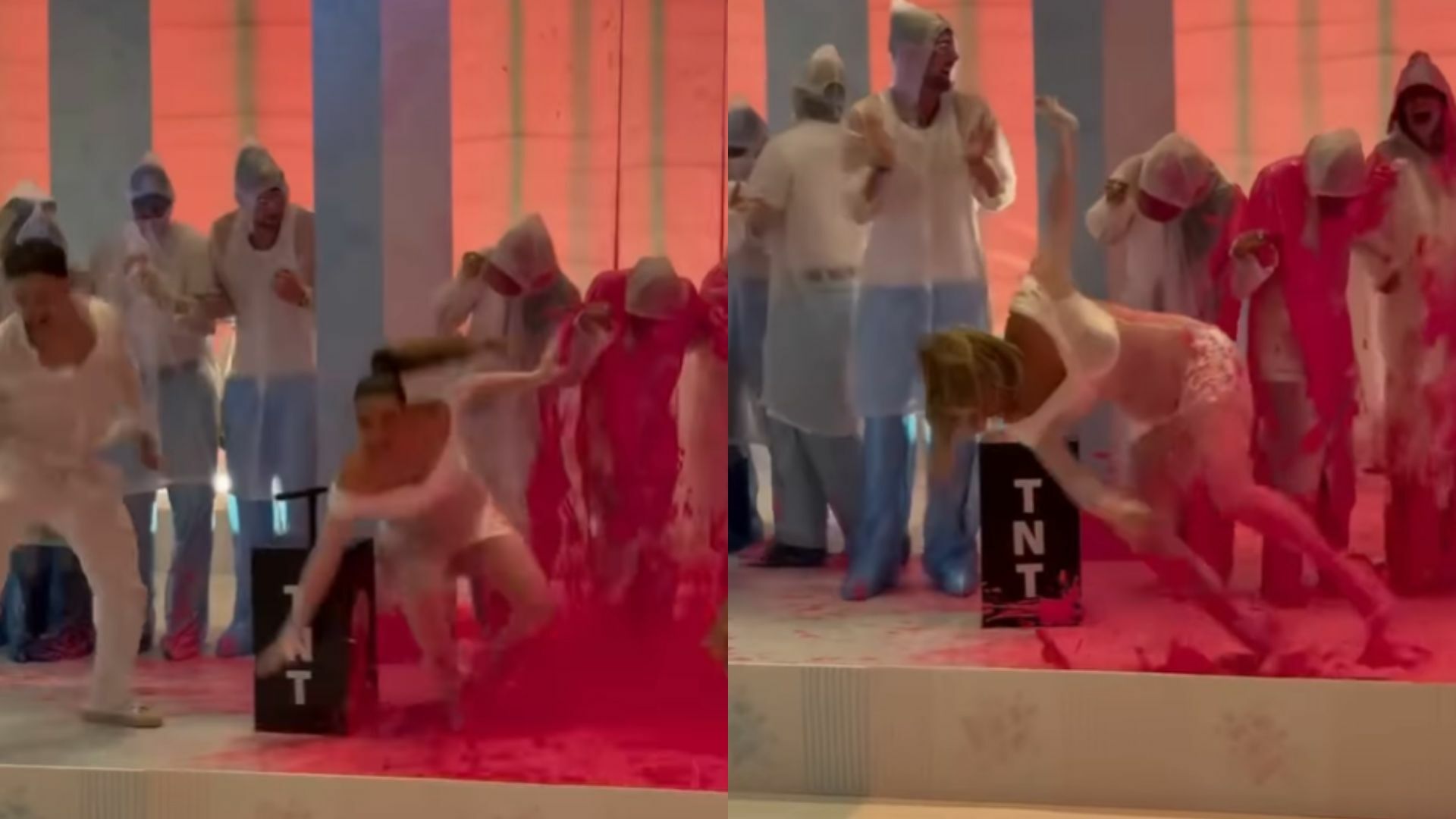 Lele Pons sufre dos aparatosas caídas en la revelación de su bebé | Video. Noticias en tiempo real