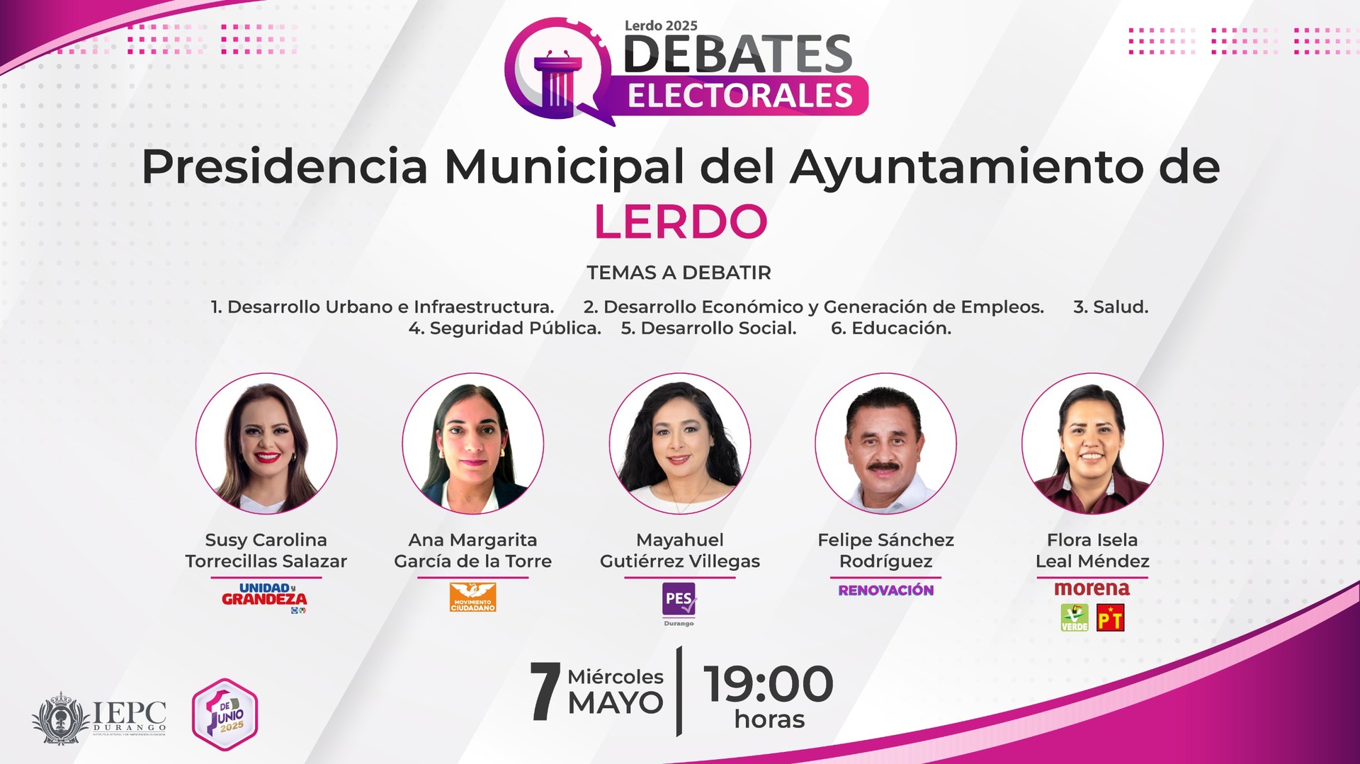 Debates electorales aprobados por IEPC Durango arrancan hoy . Noticias en tiempo real