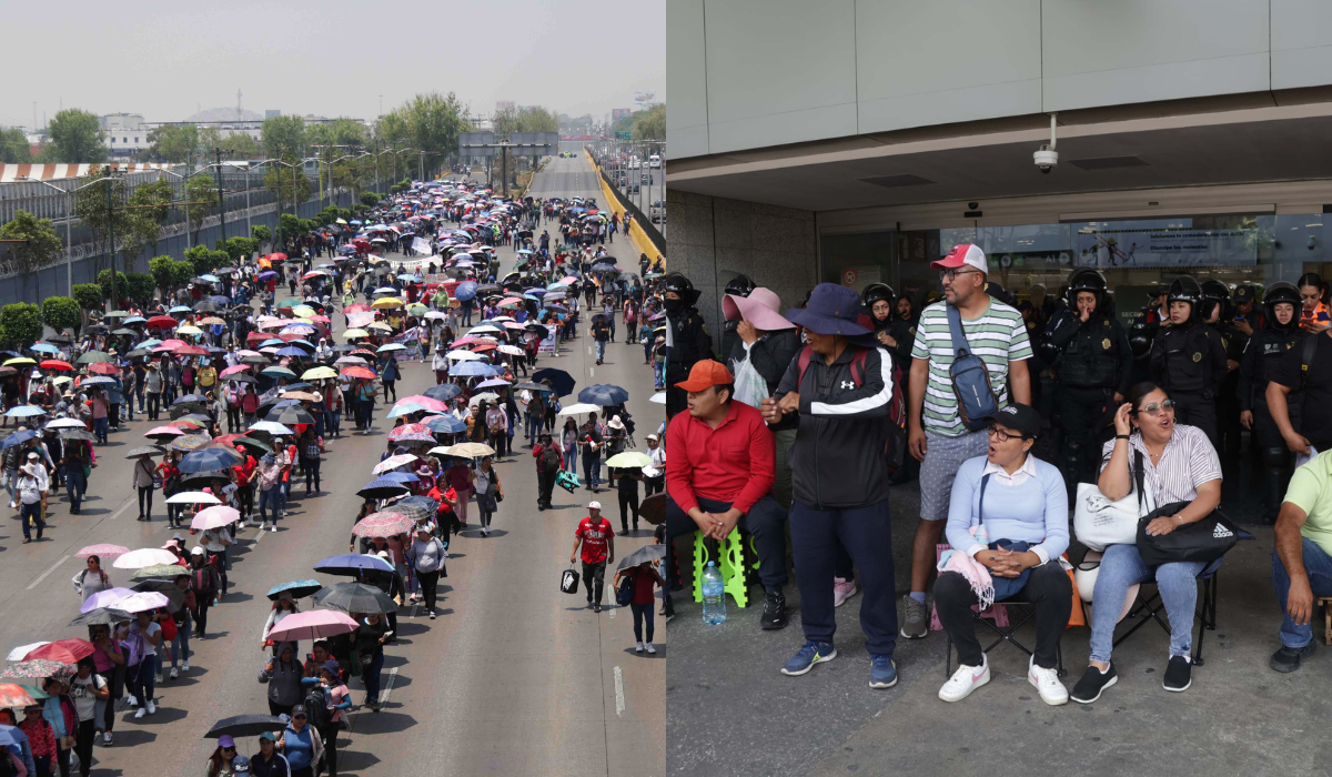 Bloqueo de CNTE afecta a miles de pasajeros de AICM. Noticias en tiempo real