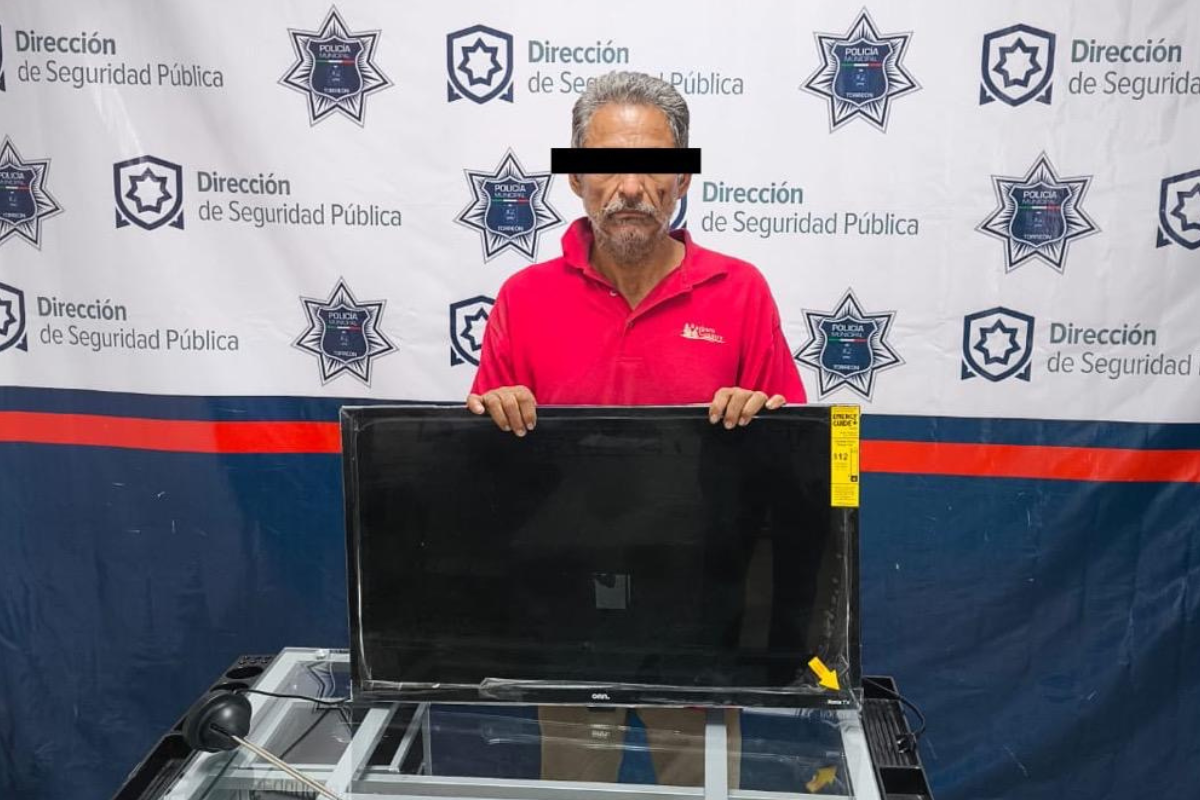 Detienen a hombre por robo de pantalla en tienda del Centro de Torreón. Noticias en tiempo real