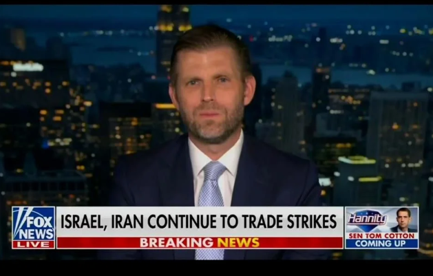 Eric Trump lanza polémica comparación: 