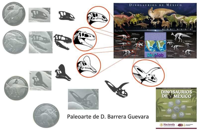 Artista e investigadora mexicana acusa presunto plagio en colección de monedas con dinosaurios . Noticias en tiempo real