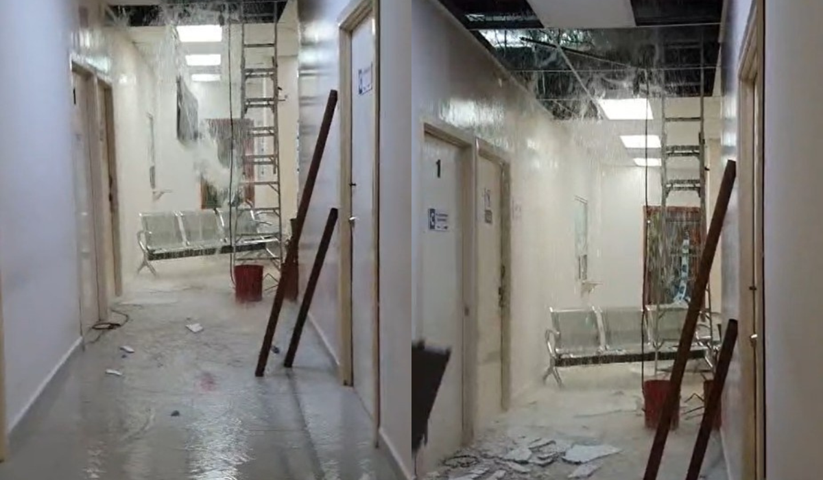 Ruptura de tubería inunda parte del Hospital General de Piedras Negras. Noticias en tiempo real