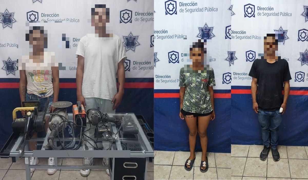 Detienen a cuatro personas por robos y faltas en zonas escolares . Noticias en tiempo real