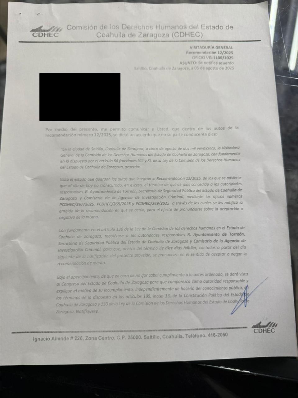 Sin atender Ayuntamiento de Torreón queja en su contra por hechos ocurridos en la marcha del 8M de 2024. Noticias en tiempo real