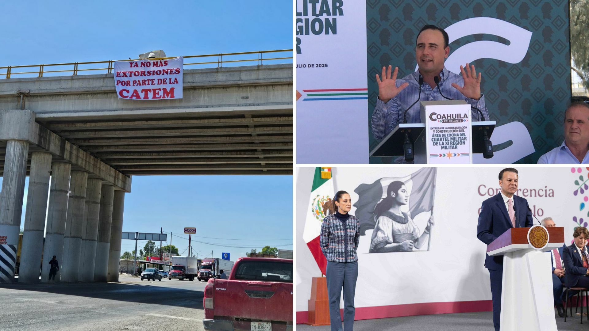 Señalan disputa entre CATEM regional y gobernadores de Coahuila y Durango; les llaman a investigar extorsiones. Noticias en tiempo real